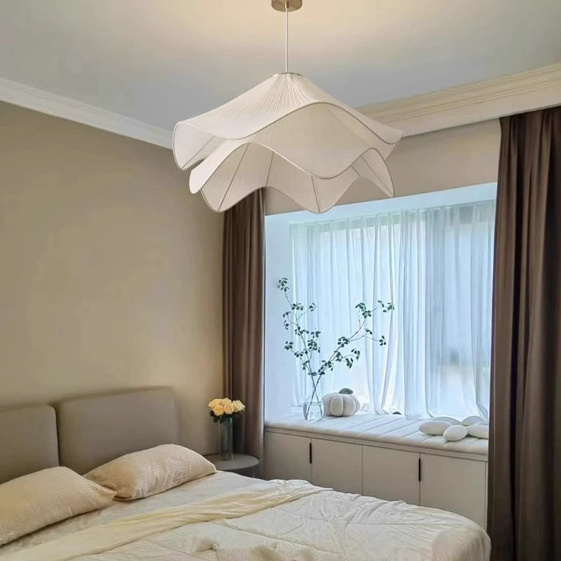 Nordic Petal Fabric LED Pendant Light