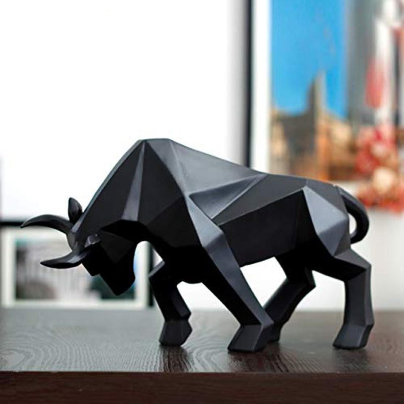 Wall Street Bull Geometric Statue