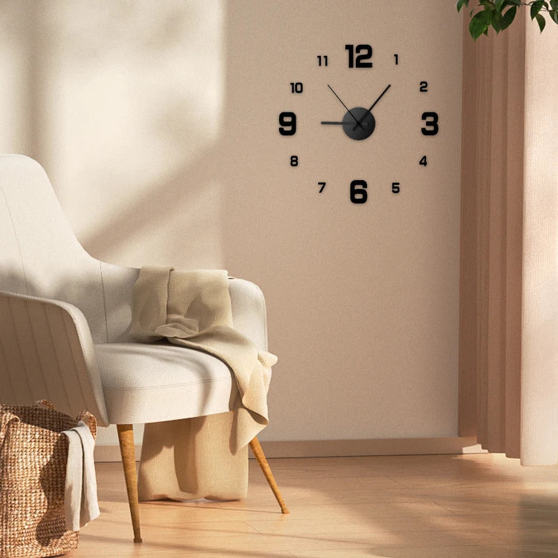 Frameless Glow-in-the-Dark DIY Wall Clock