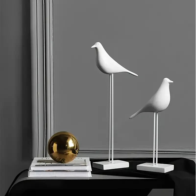 Nordic Minimalist Bird Sculpture