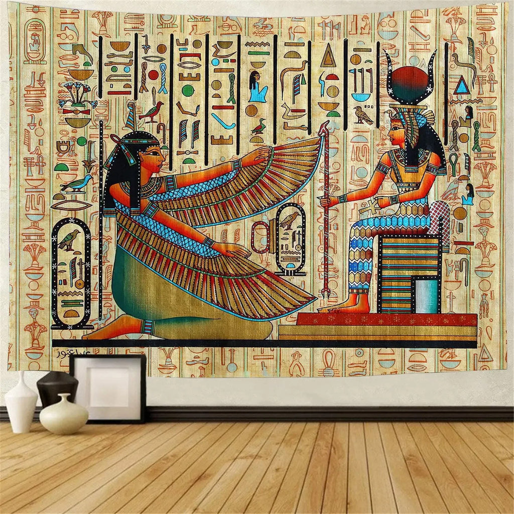 Egyptian Temple Interior Tapestry