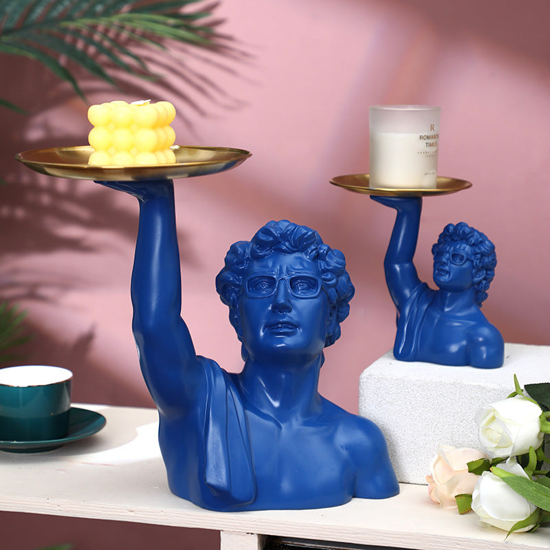 Modern David Butler Tray Statue