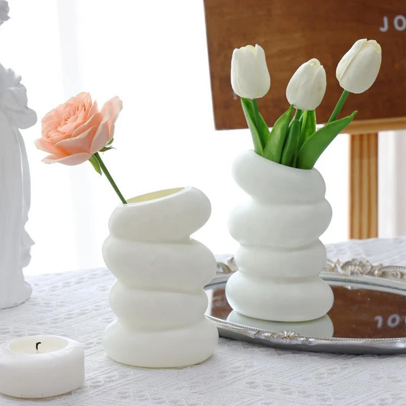 Abstract Twist Ceramic Vase