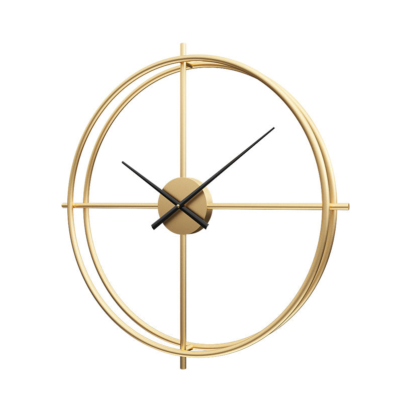 Large Round Metal Wall Clock