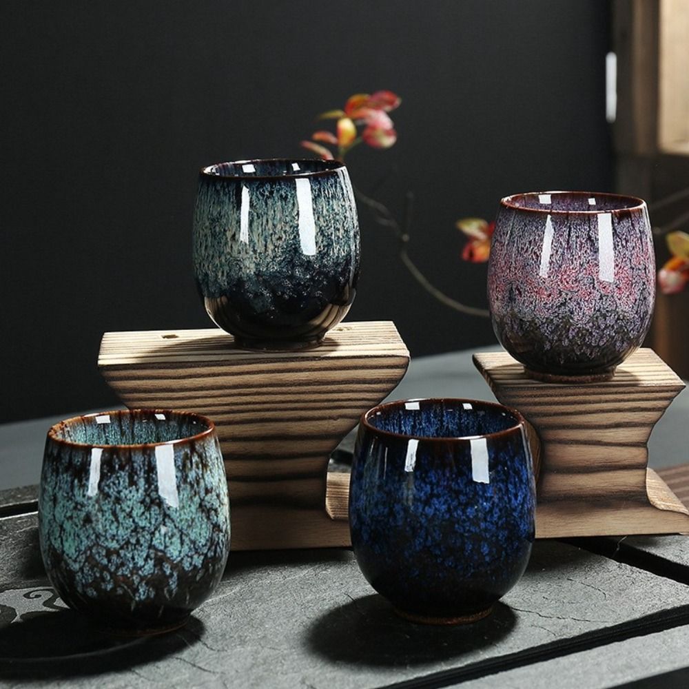 Japanese Kiln Glazed Ceramic Cup