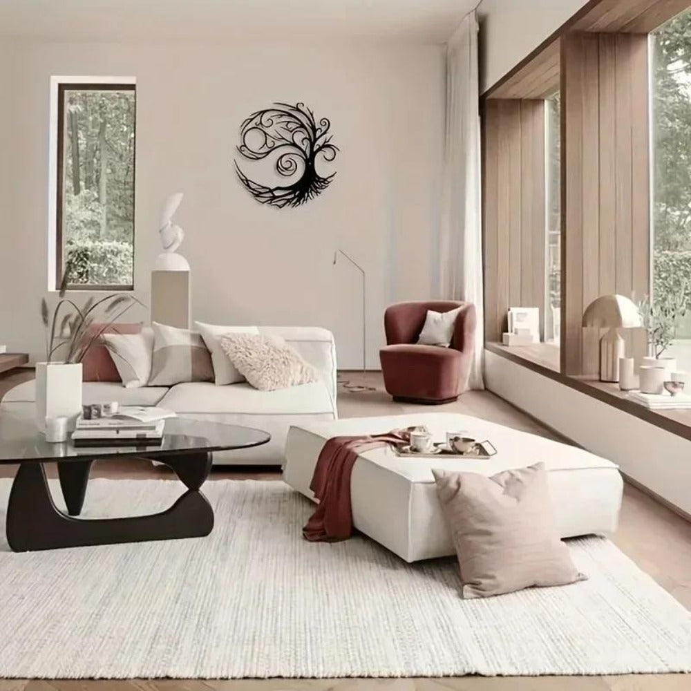 Minimalist Nordic Tree Metal Wall Art