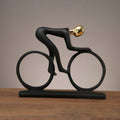 Modern Art Cyclist Couple Statue