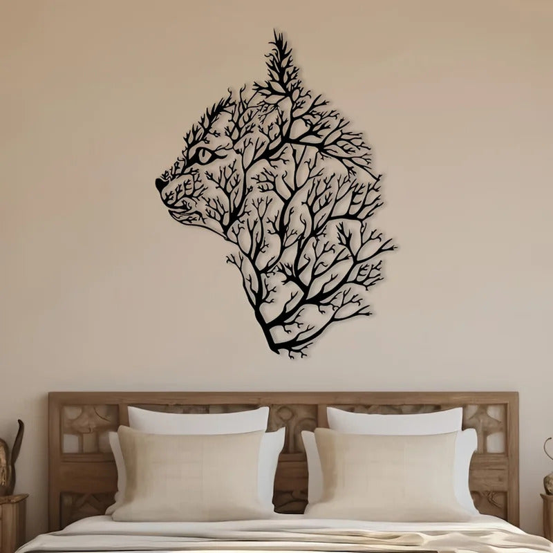 Cat Tree Silhouette Wall Art