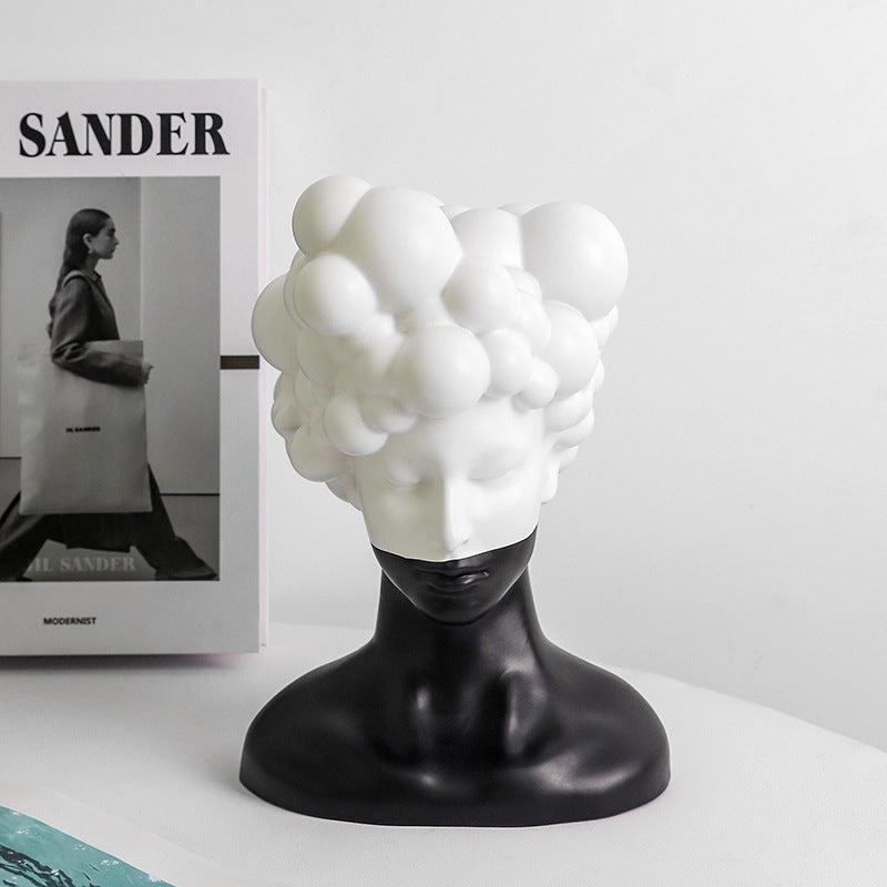 Modern Bubble Head Sculpture