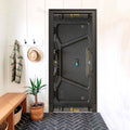 Atomic Bunker Futuristic 3D Optical Effect Door Sticker