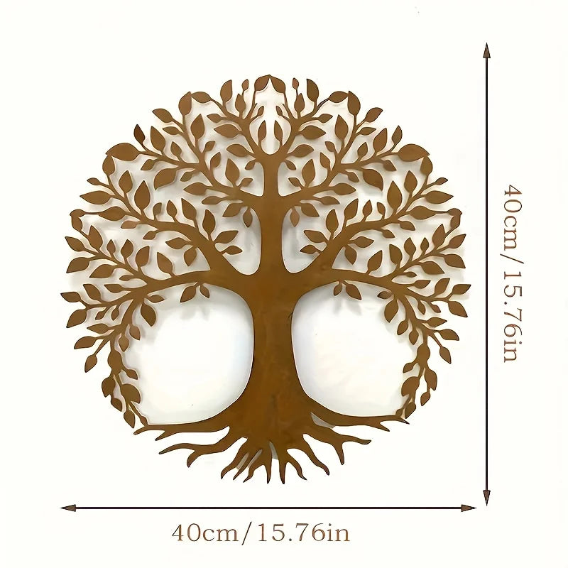 Golden Tree of Life Metal Wall Art