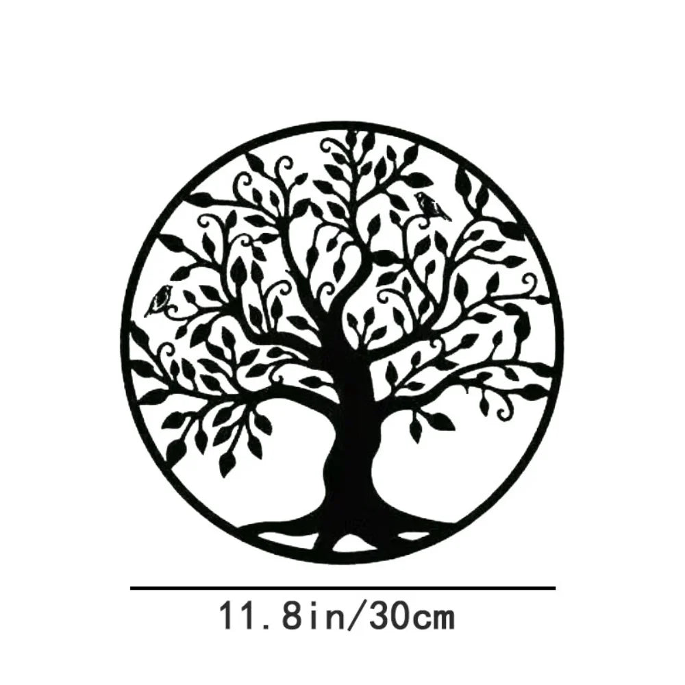 Circular Tree of Life Metal Wall Art