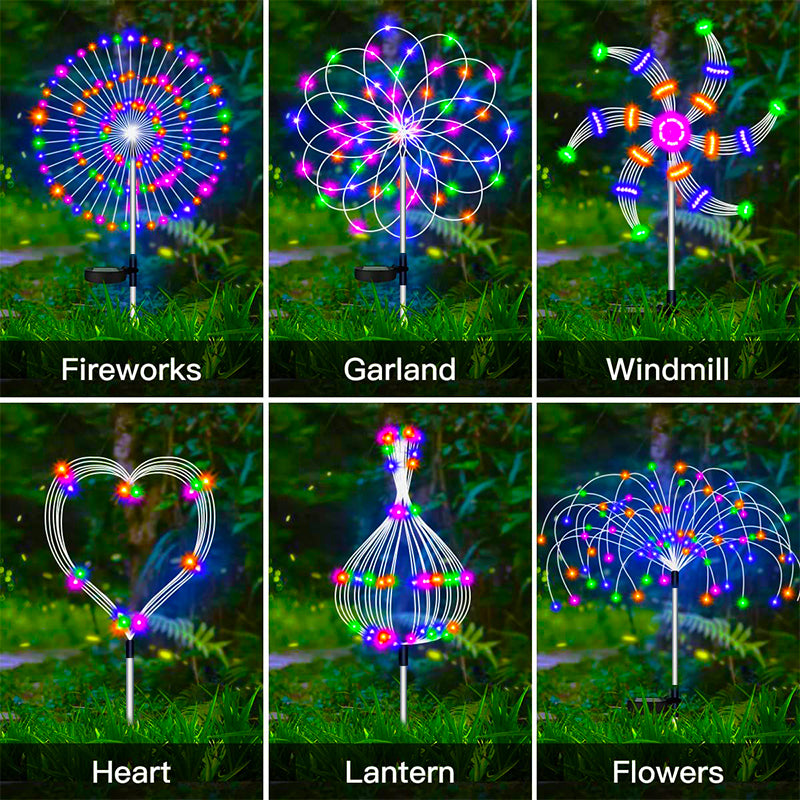 Solar Firework Garden Light Decoration