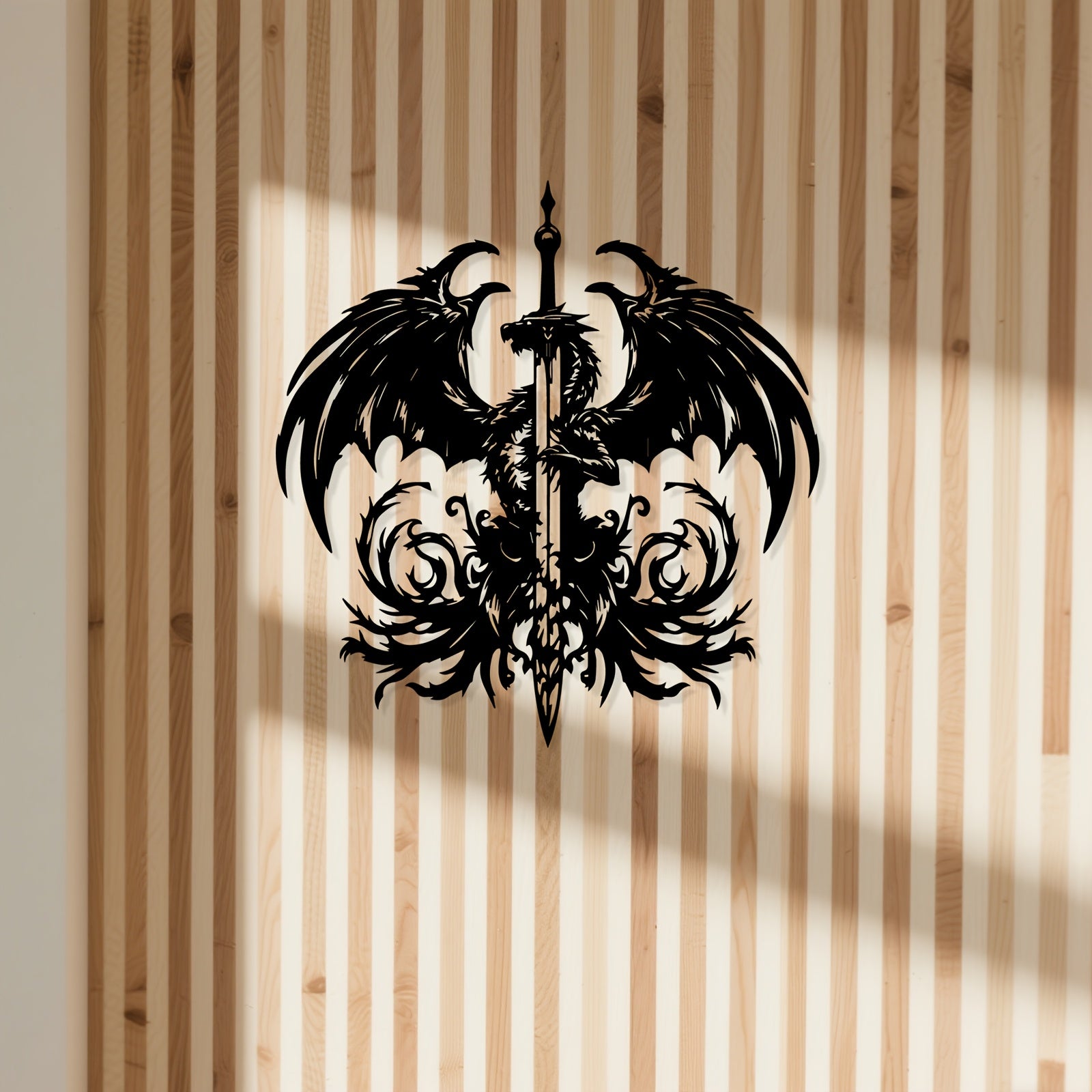 Dragon Sword Metal Wall Art
