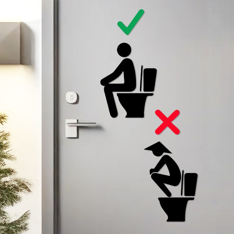 Proper Seating Position Instruction Sticker