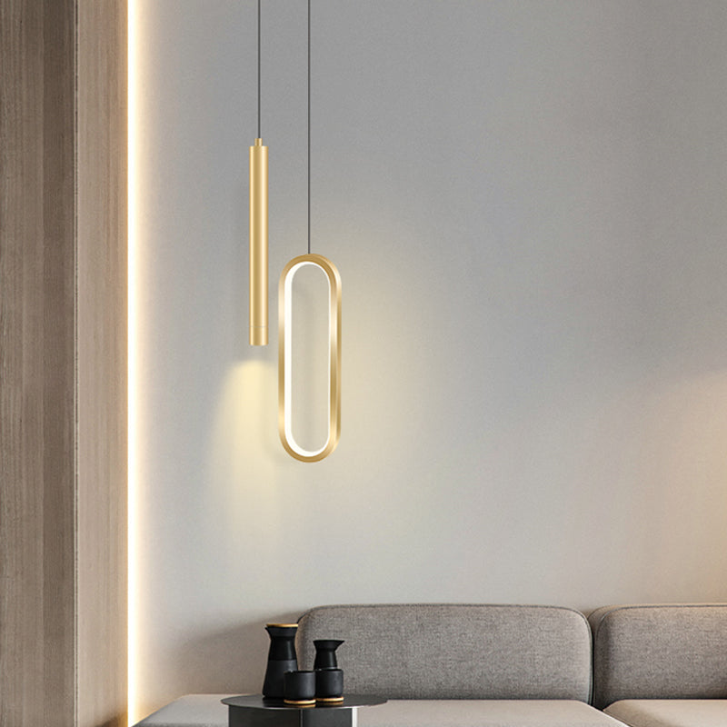 Nordic Oval Loop LED Pendant Light