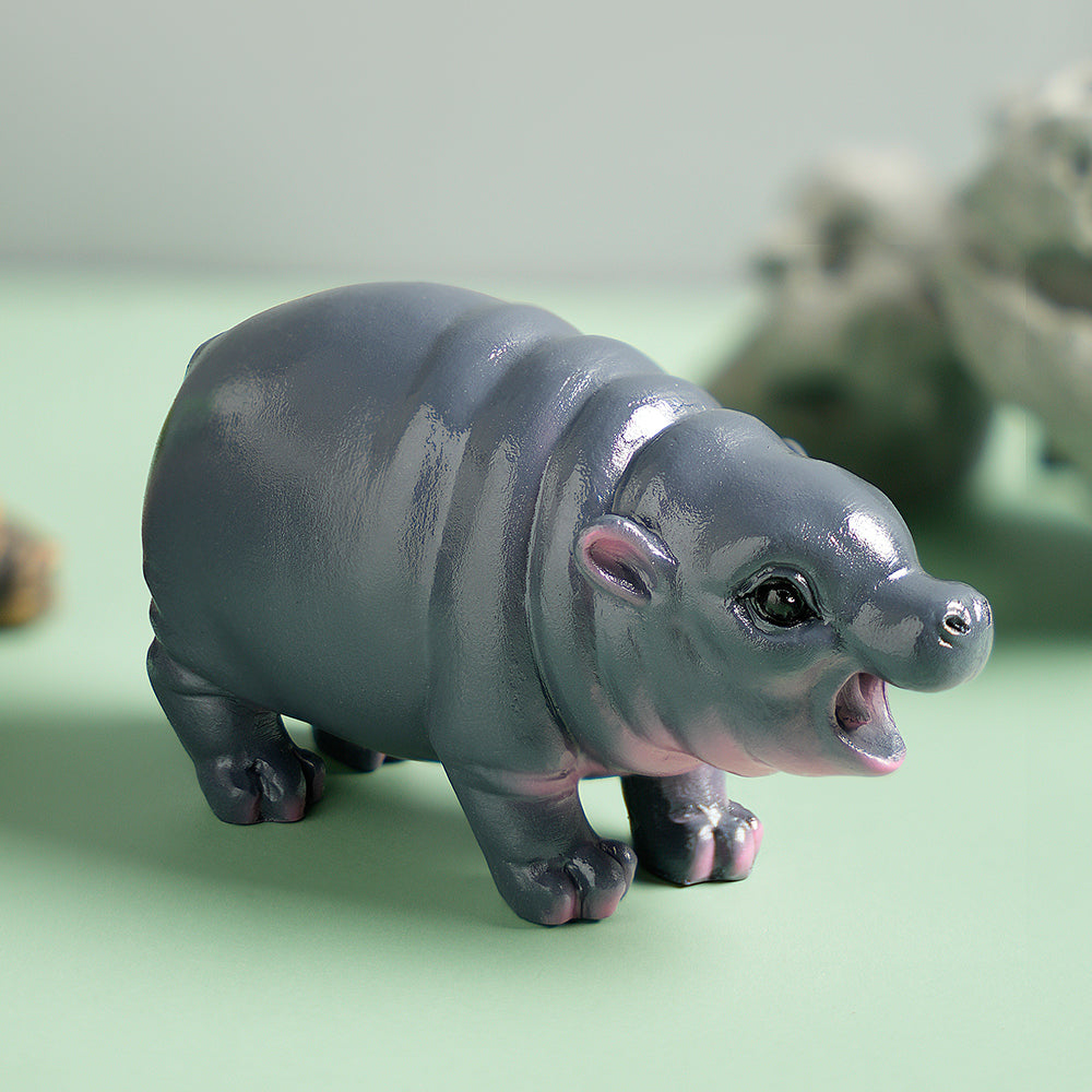 Moo Deng Thai Baby Hippo Statue