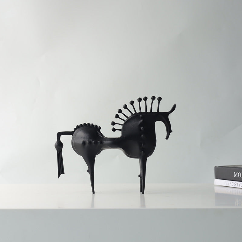 Abstract Nordic Horse Sculpture
