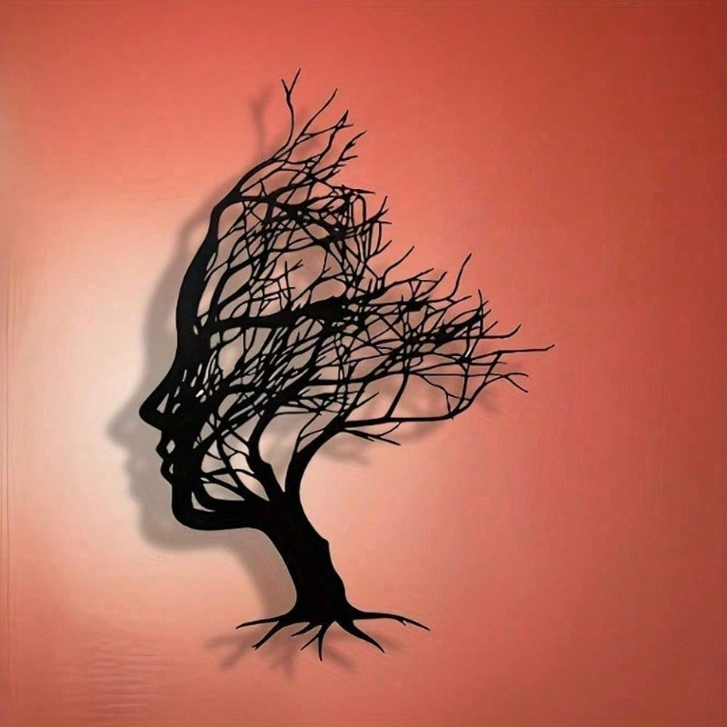 Mind Tree Silhouette Wall Art