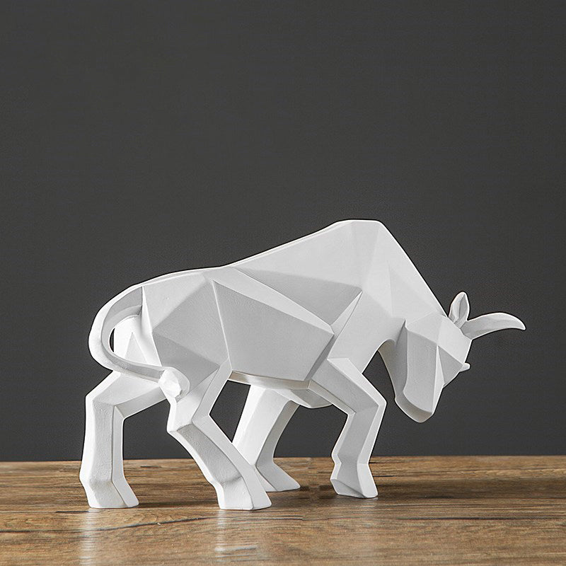 Wall Street Bull Geometric Statue