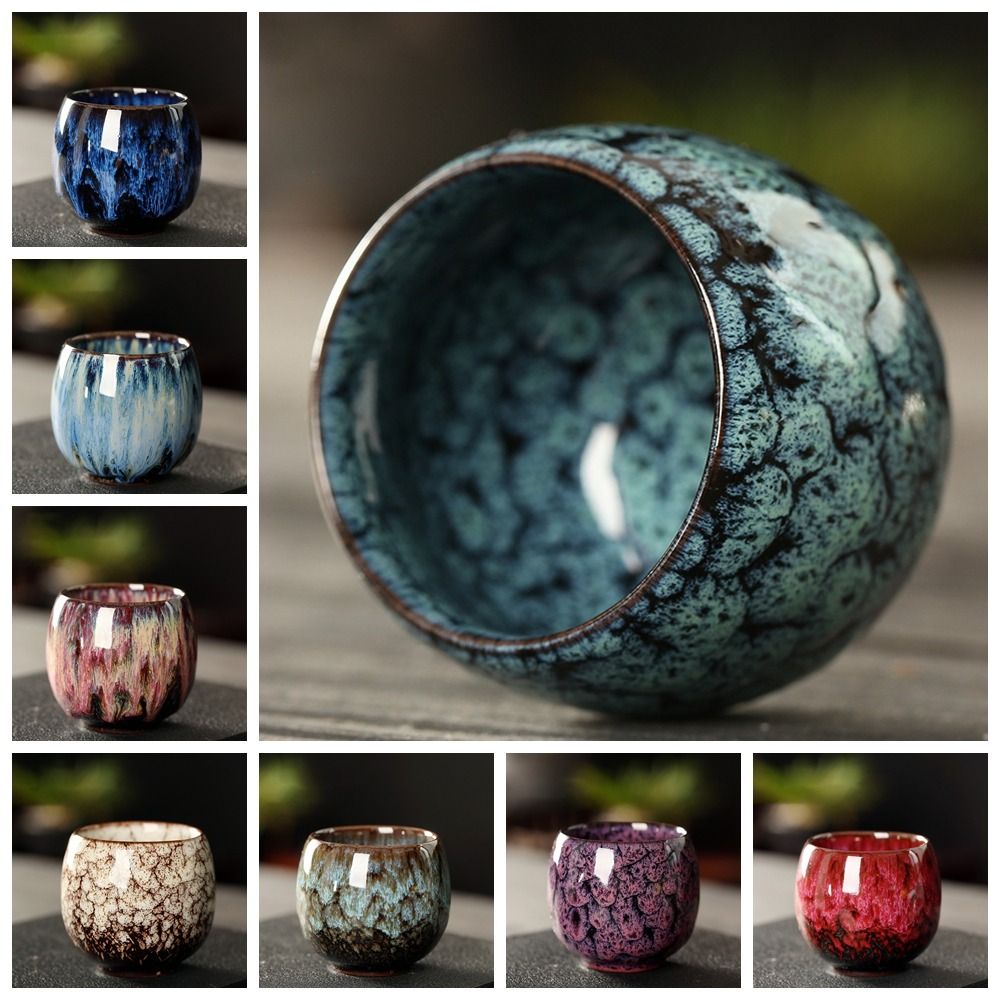 Japanese Kiln Glazed Ceramic Cup