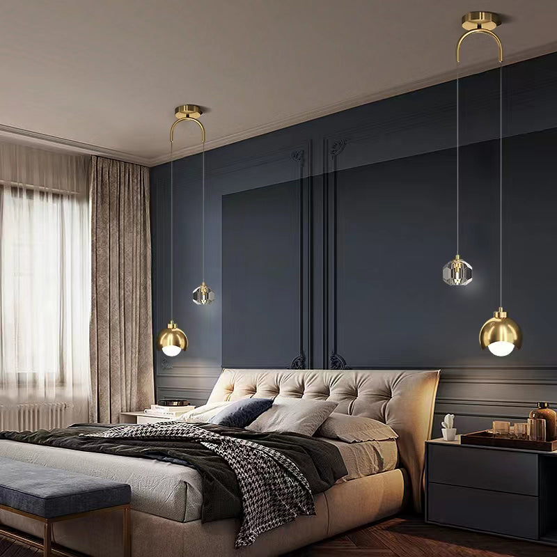 Nordic Crystal Cap LED Pendant Light