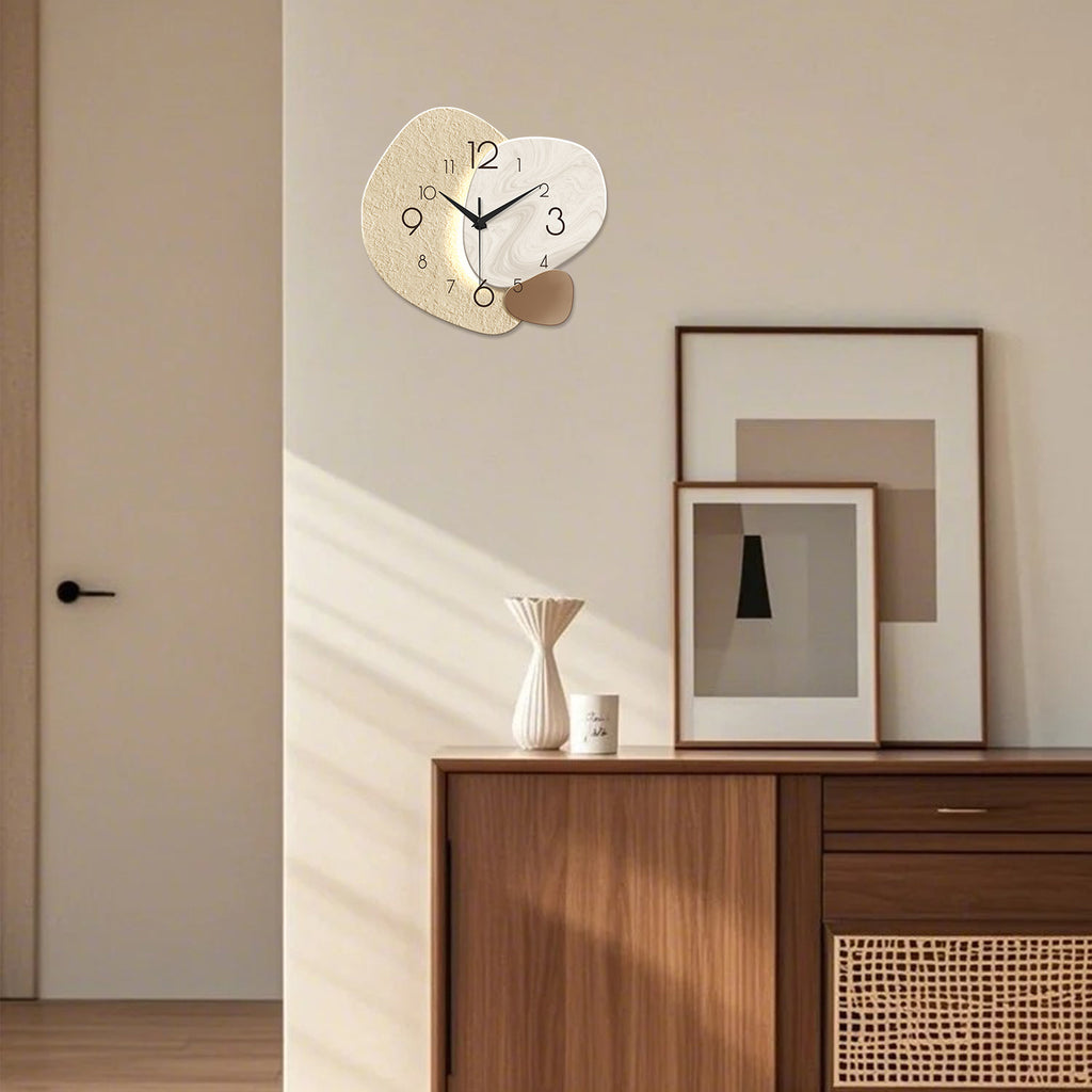 Organic Stone & Marble Wall Clock