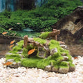 Rustic Moss Bridge Aquarium Ornament