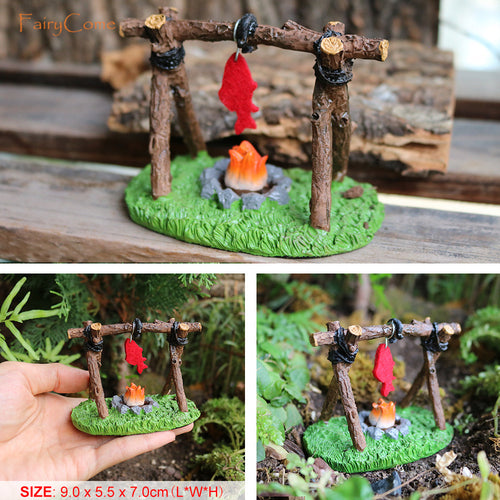 9-Pcs Miniature Garden Scene Decoration Set