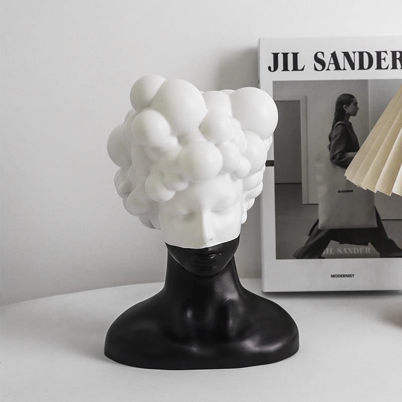 Modern Bubble Head Sculpture