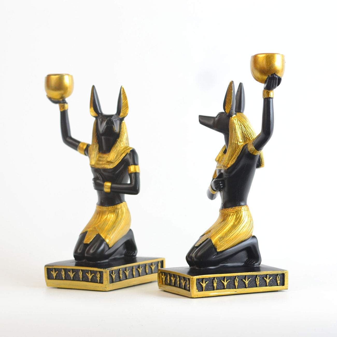 Antique Anubis Golden Bowl