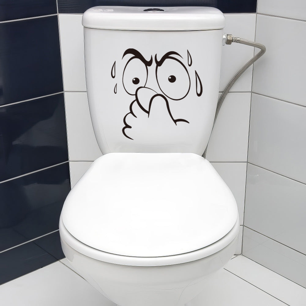 Expressive Funny Toilet Lid Sticker