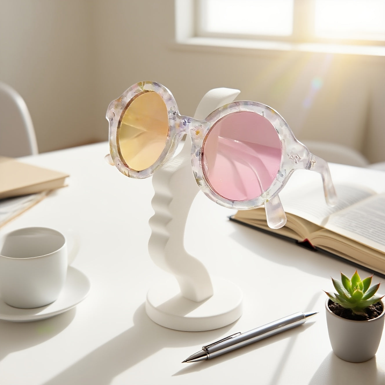 Abstract Face Glasses Holder