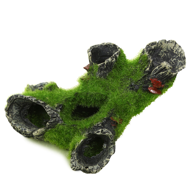 Flocked Rock Cavern Aquarium Decoration