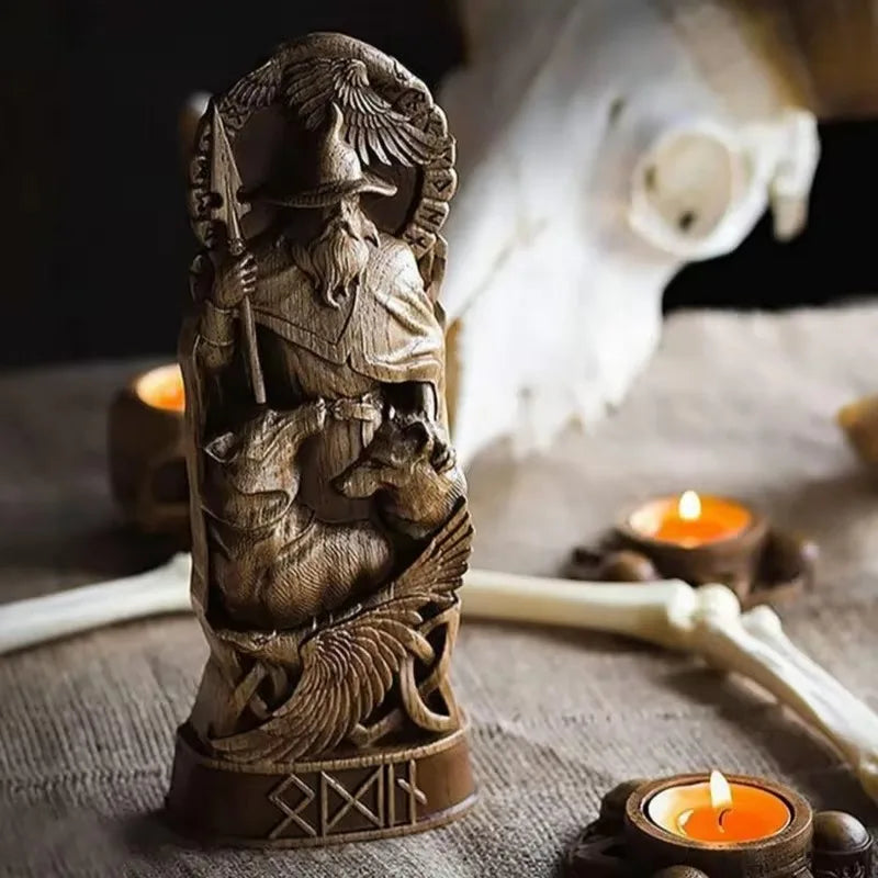 Ancient Nordic Odin Sculpture