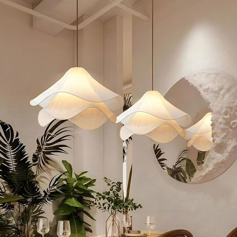 Nordic Petal Fabric LED Pendant Light