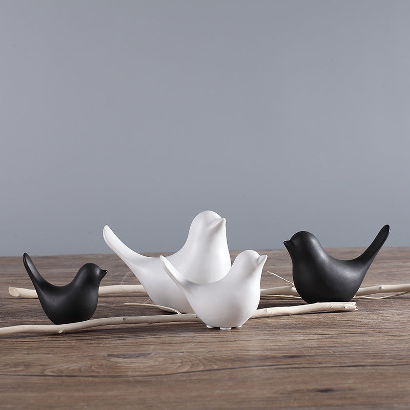 Cute Nordic Bird Family Ceramic