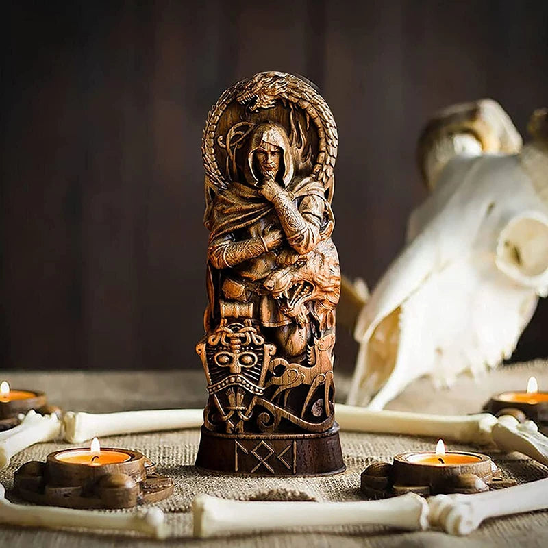 Ancient Nordic Loki Sculpture