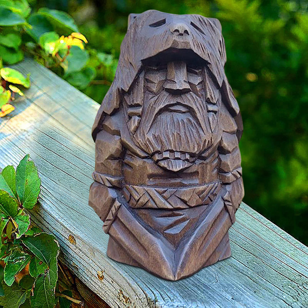 Ancient Nordic Viking Berserker Sculpture