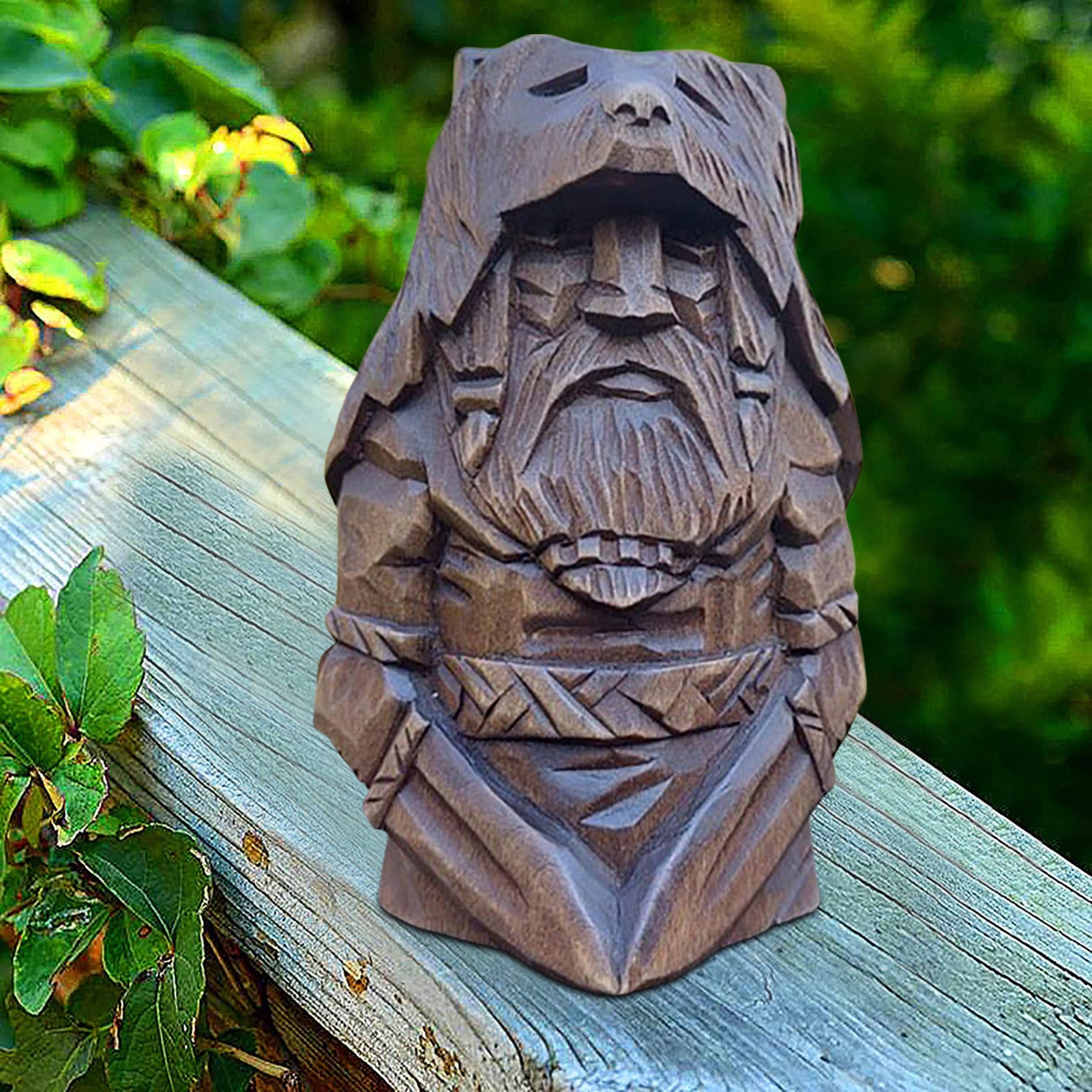Ancient Nordic Viking Berserker Sculpture