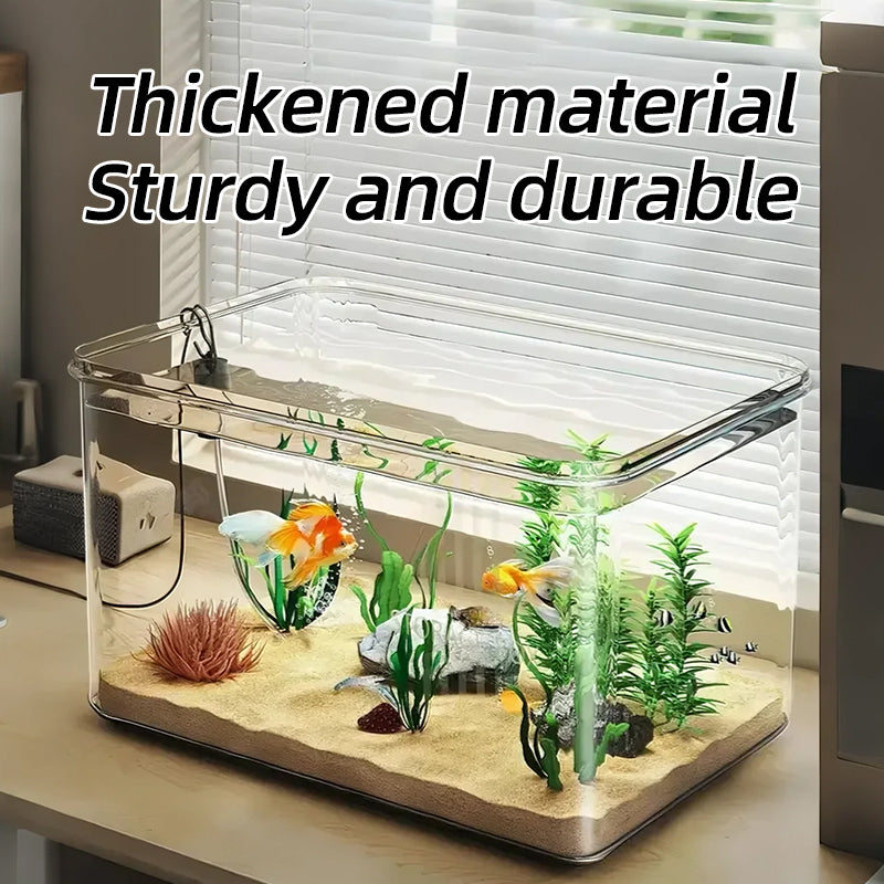 360° Clear Transparent PET Fish Tank (10L)