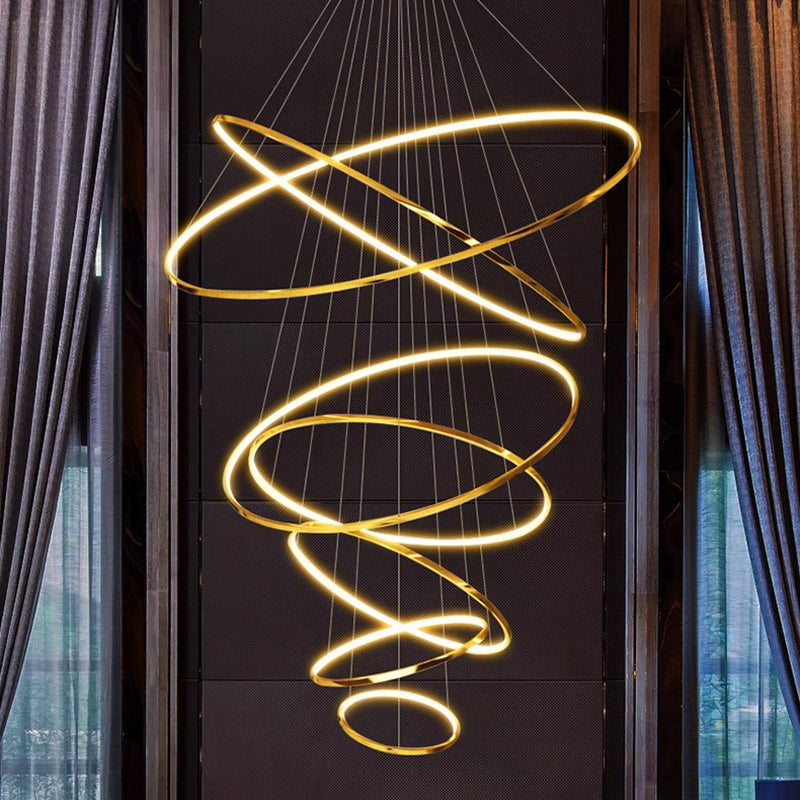 Nordic Grand Spiral LED Chandelier