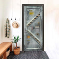 Secret Lab Futuristic 3D Optical Effect Door Sticker