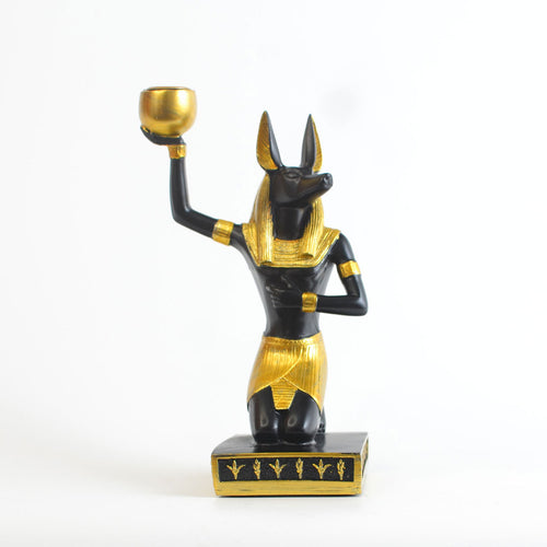 Antique Anubis Golden Bowl