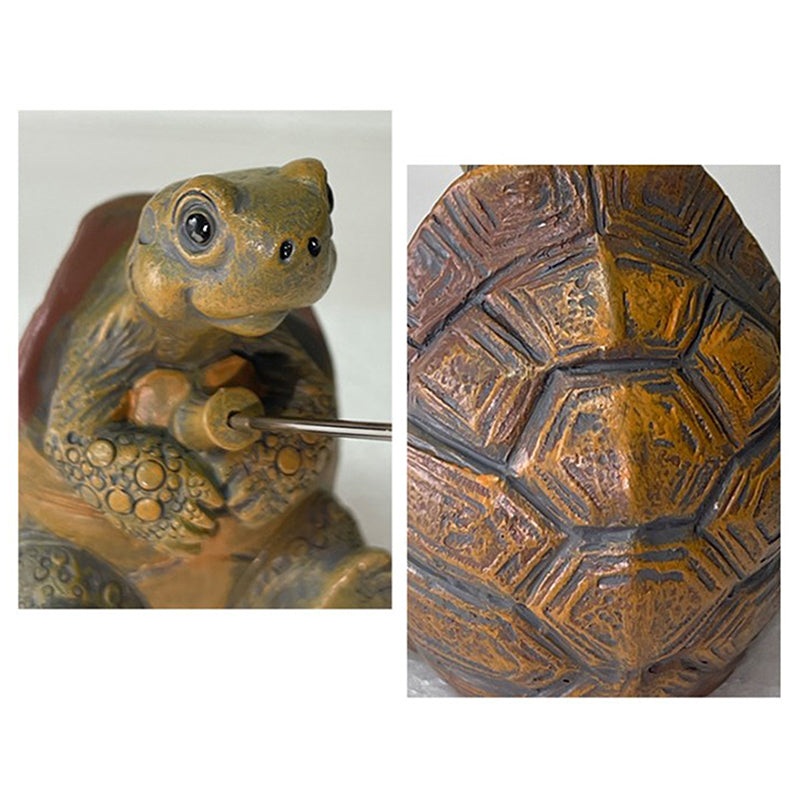 Funny Fishing Turtle Figurine