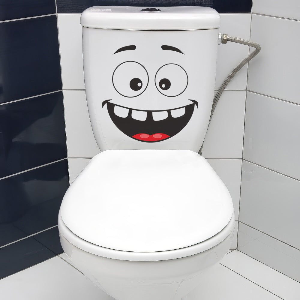 Bold Smiley Face Toilet Sticker