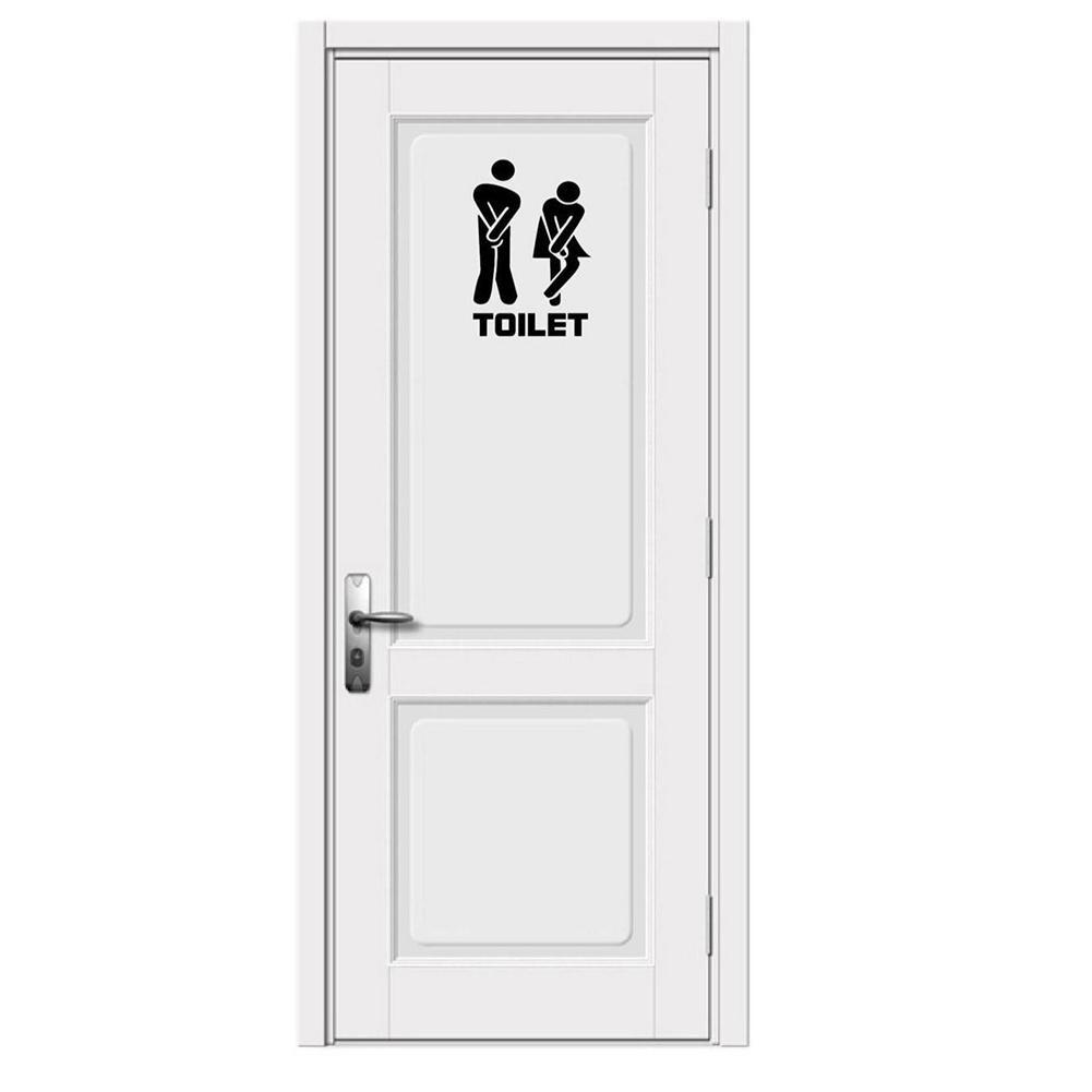 Humorous Toilet Door Sticker