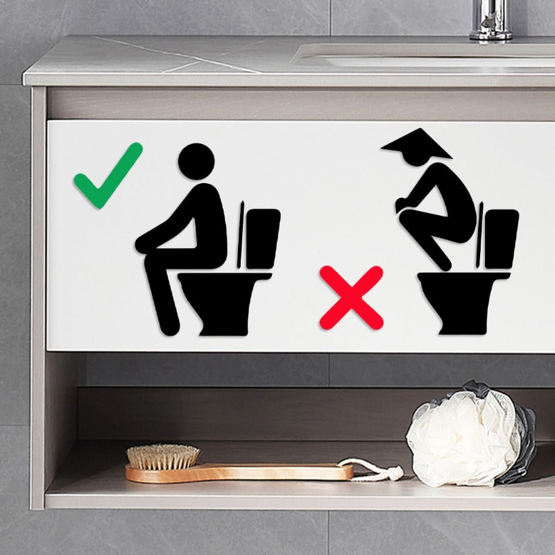 Proper Seating Position Instruction Sticker