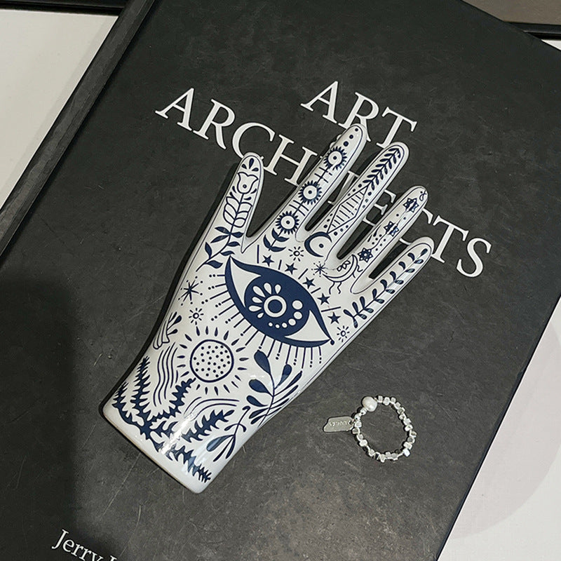 Hamsa Hand Evil Eye Sculpture
