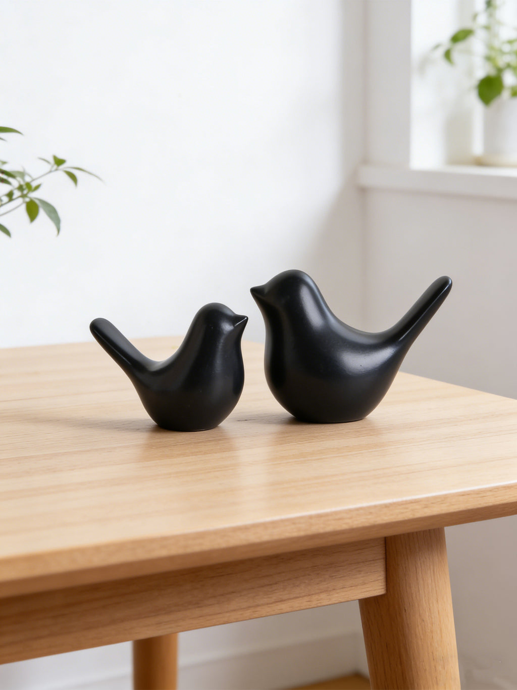 Modern Nordic Bird Sculpture Set